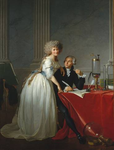 Antoine-Laurent Lavoisier and Wife 1788  	by Jacques-Louis David 1748-1825 The Metropolitan Museum of Art New York NY 1977.10